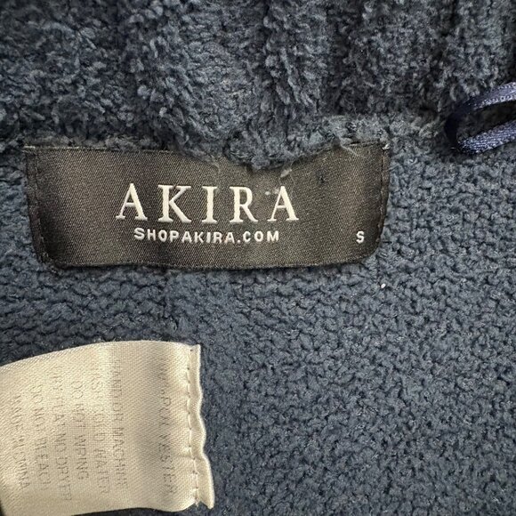 Akira Womens Navy Blue Ribbed Waistband Cozy Knit Lounge Pants Size Small - Picture 3 of 7